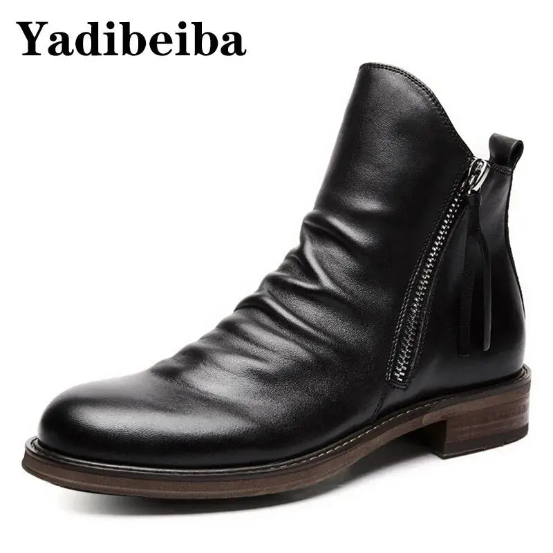 Men's Leather Boots GLR SHOPPING