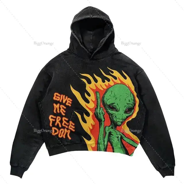 Punk Wind Ninja Printed Hoodies GLR SHOPPING
