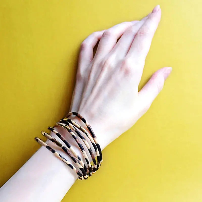 Leopard Print Leather Bracelet GLR SHOPPING