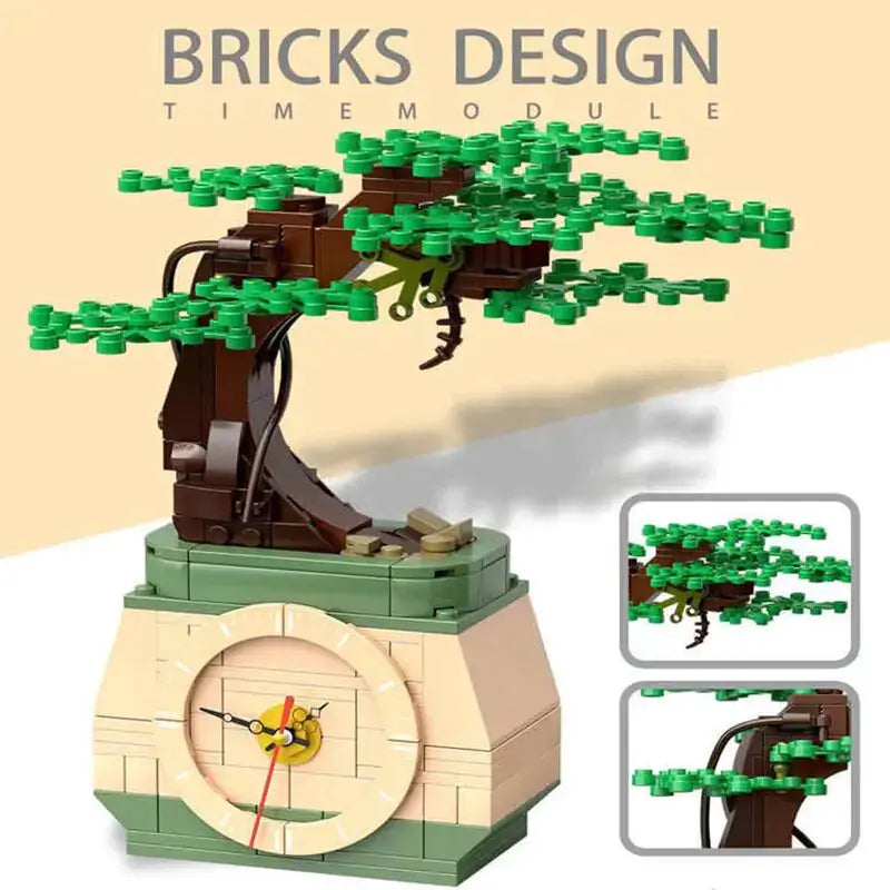 Bonsai Clock Building Blocks GLR SHOPPING