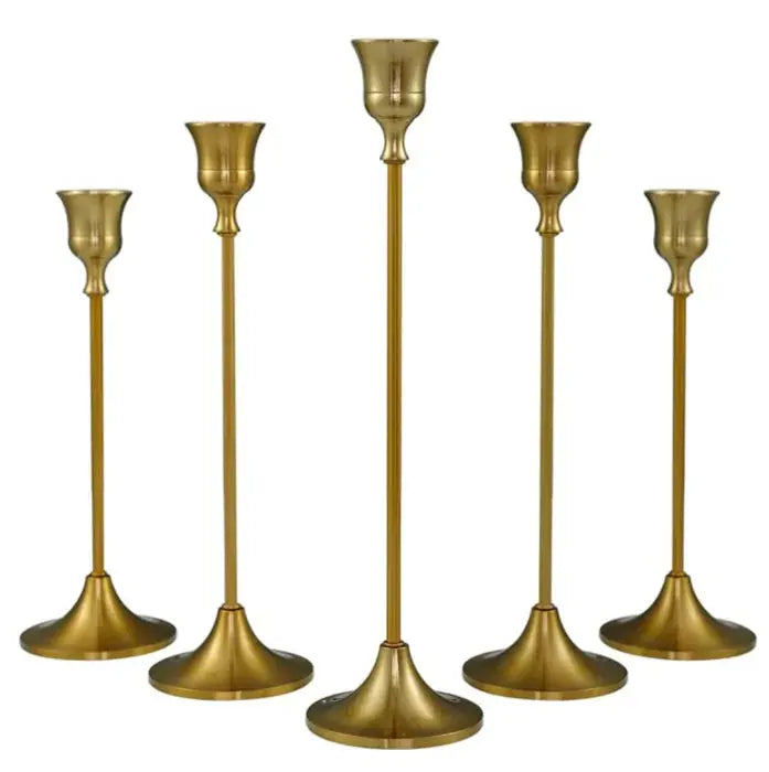 Elegant Vintage Gold Candle Holder GLR SHOPPING