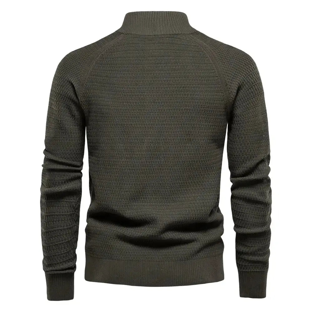 Button Mock Neck Men's Cardigan GLR SHOPPING