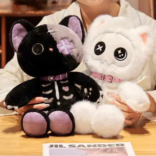 Kawaii Devil Skeleton Cat Plush Toy GLR SHOPPING
