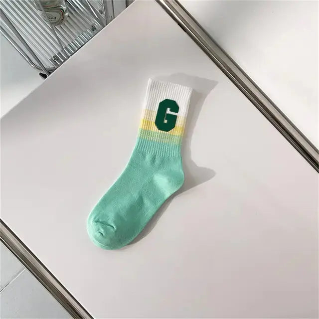 Women Tie-dye Middle Tube Socks GLR SHOPPING