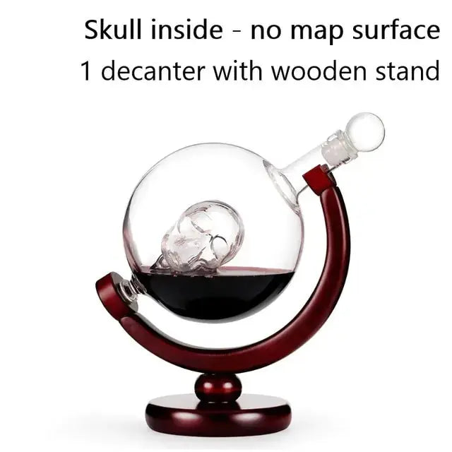Whiskey Decanter Globe Wine Aerator Glass Set GLR SHOPPING