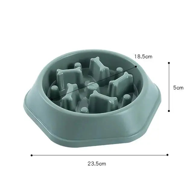Slow Feeder Bone Design Pet Bowl GLR SHOPPING