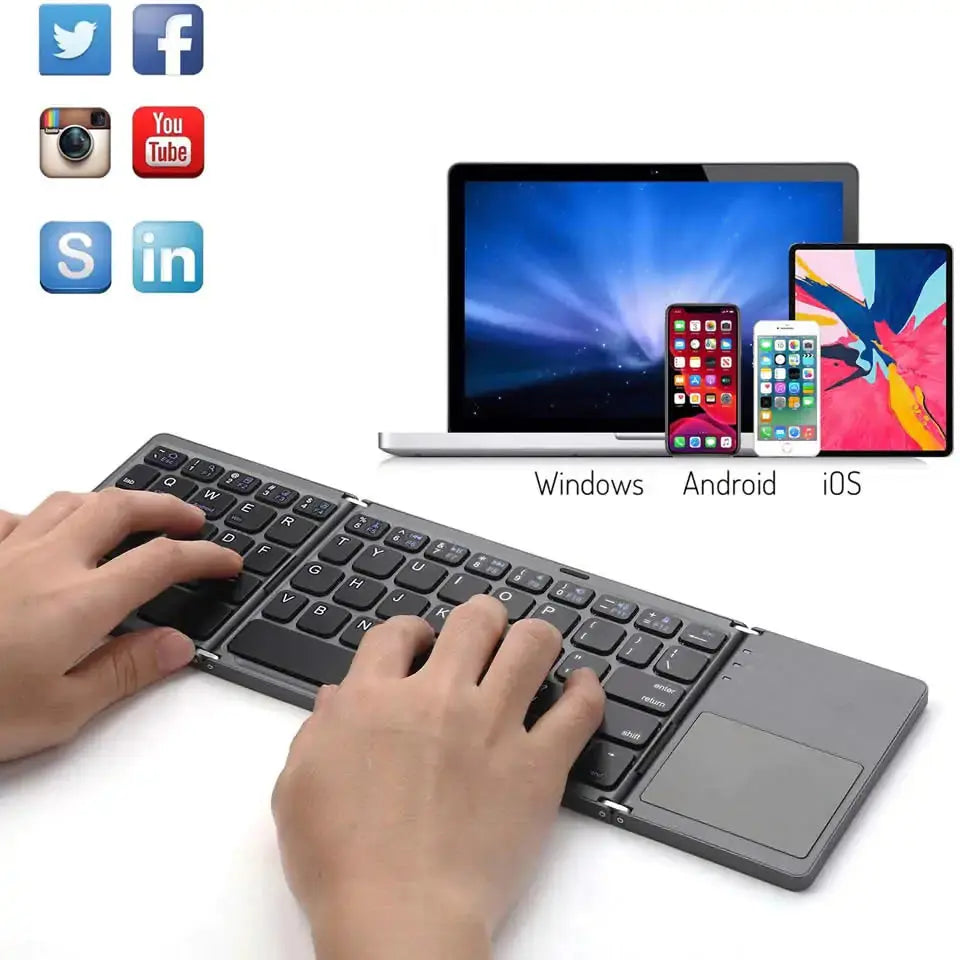 Bluetooth Keyboard With Touchpad GLR SHOPPING