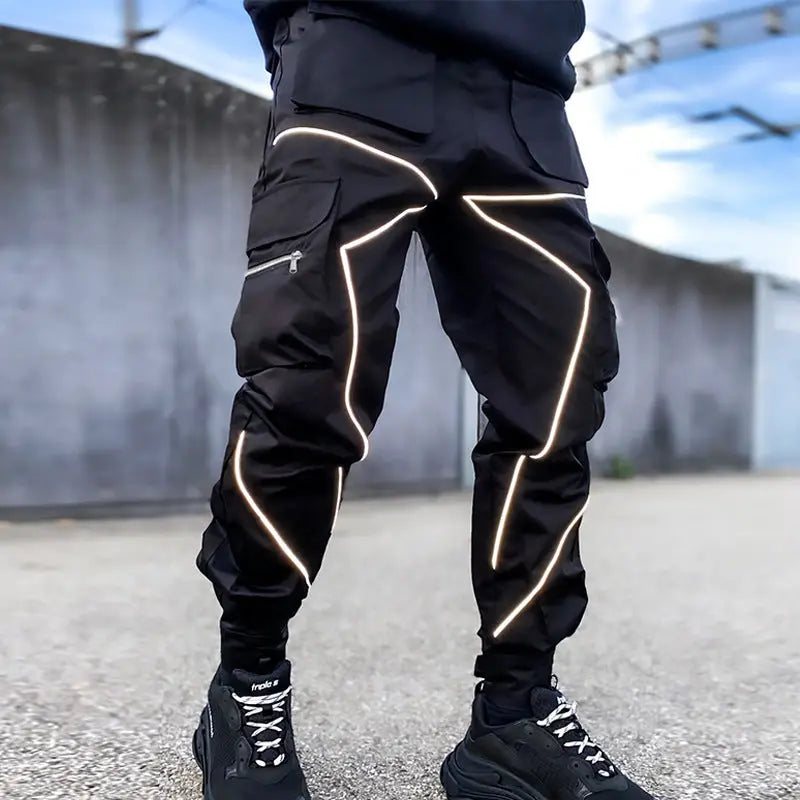 Reflective Cargo Pants - GLR SHOPPING