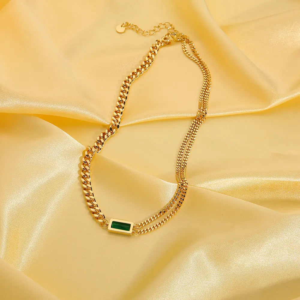 Green Stone Necklace - GLR SHOPPING