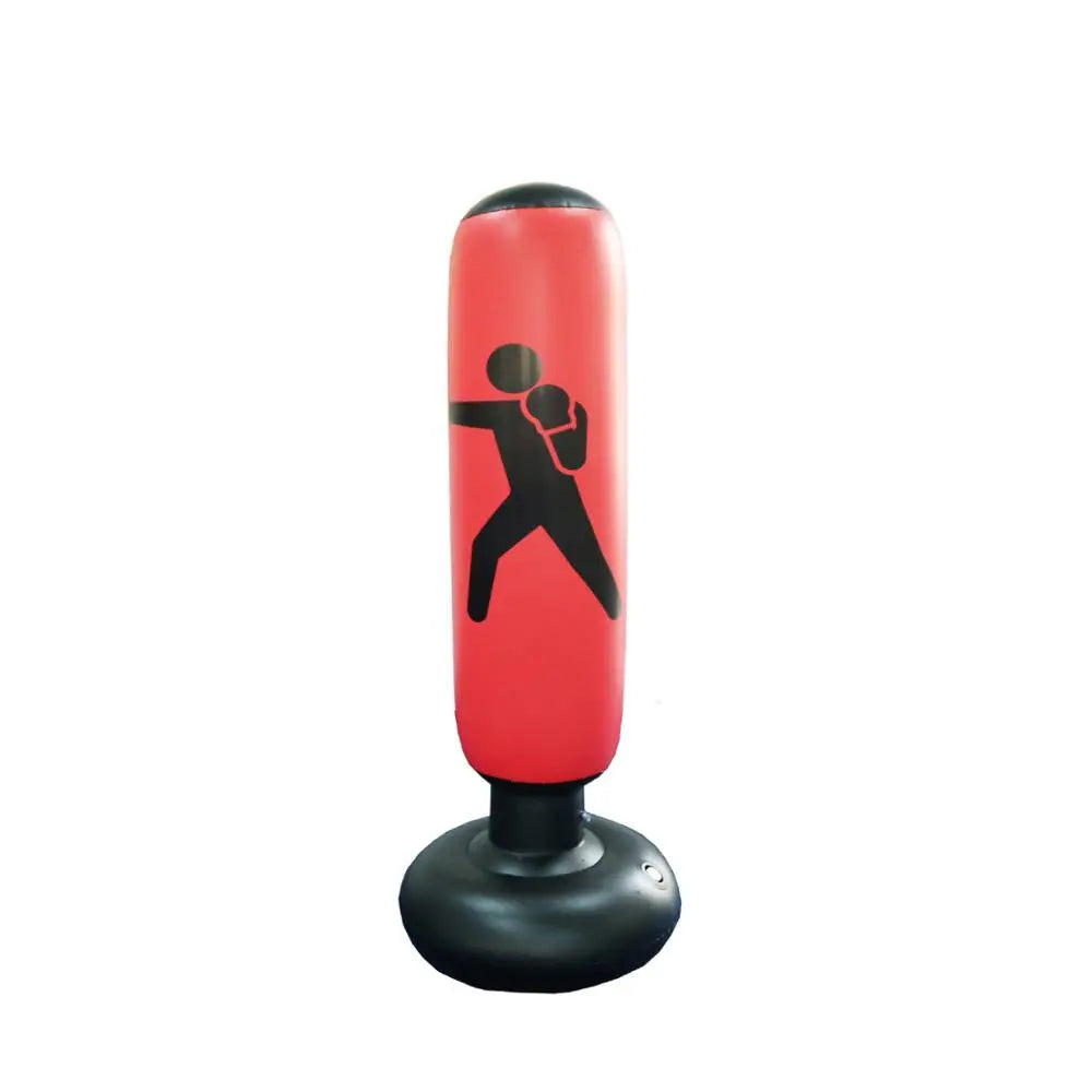 Fitness Tool Inflatable Boxing Punching Bag Stress Training Fitness Vertical  Boxing Bag PVC Thickening Boxing Pillar Tumbler - GLR SHOPPING
