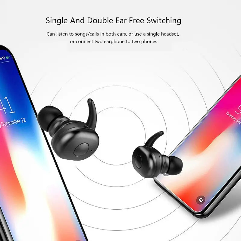 TWS Headphones Bluetooth 5.0 Wireless Earphones Sports Earphone 3D - GLR SHOPPING