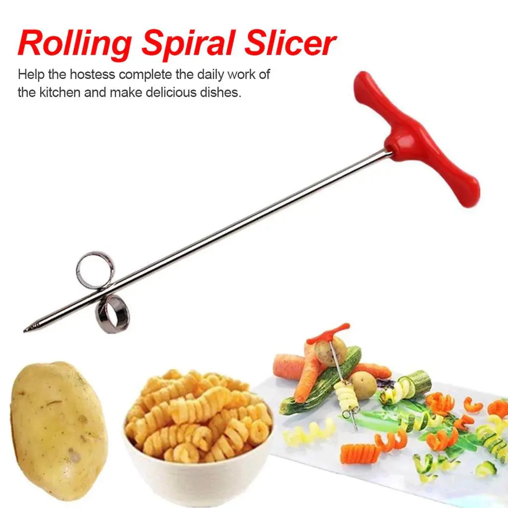 Potato Spiral Cutter Manual Roller Home Essentials-7