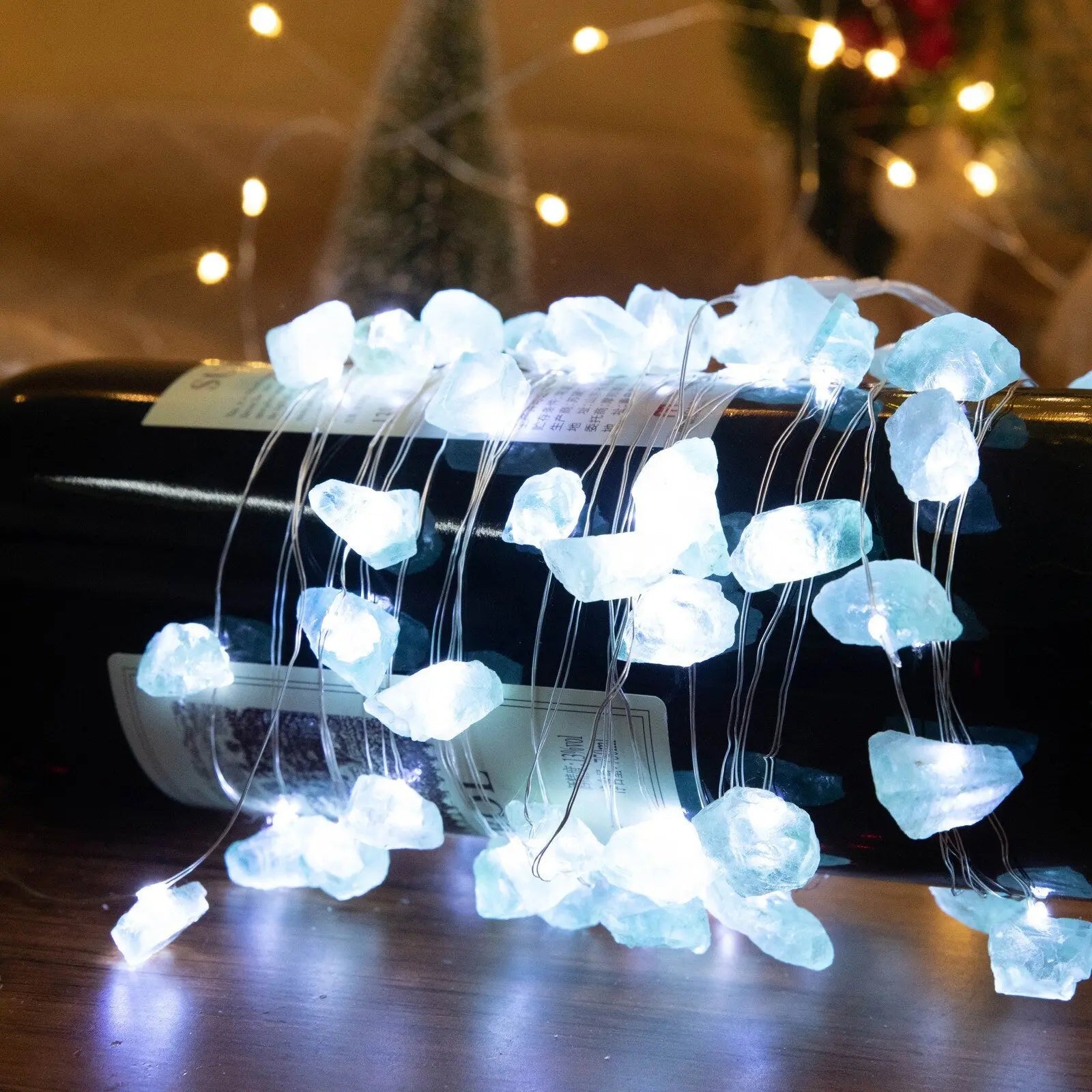 Green Crystal Stone Lamp - GLR SHOPPING