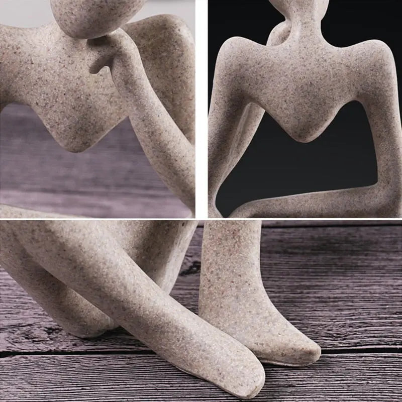 Nordic Art Thinker Statue - GLR SHOPPING