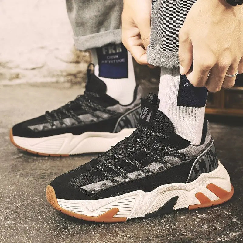 Trend Men Sneakers 2021 Roman Breathable Sports Running Shoes Men Chunky Sneakers Street Style Comfortable Male Casual Shoes - GLR SHOPPING
