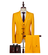 Pure Color Men's Business Suit