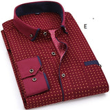 Men Fashion Casual Long Sleeved Printed shirt