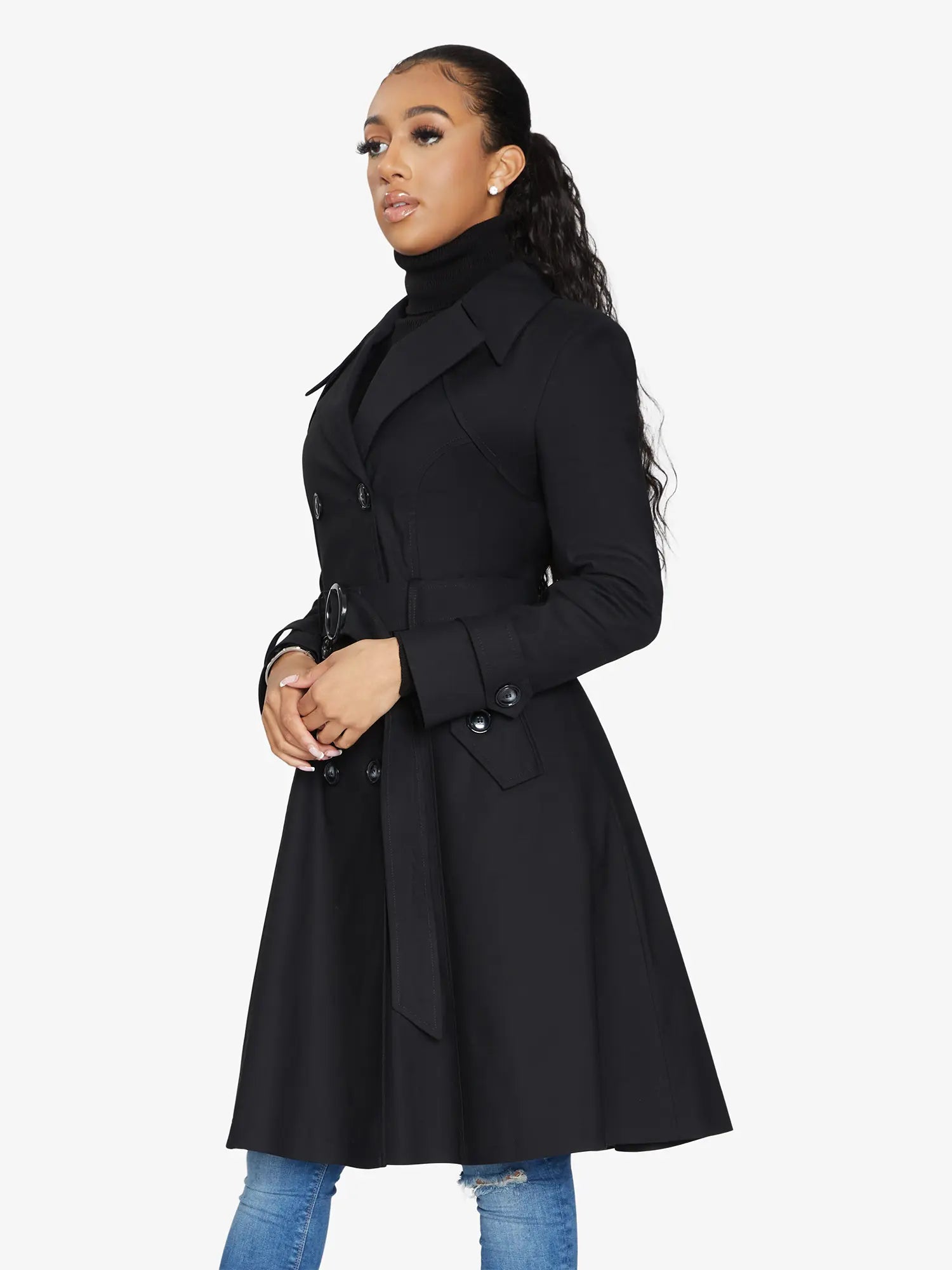 Spring/Summer Double Breasted Trench Mac Coat (1201-SP) - GLR SHOPPING