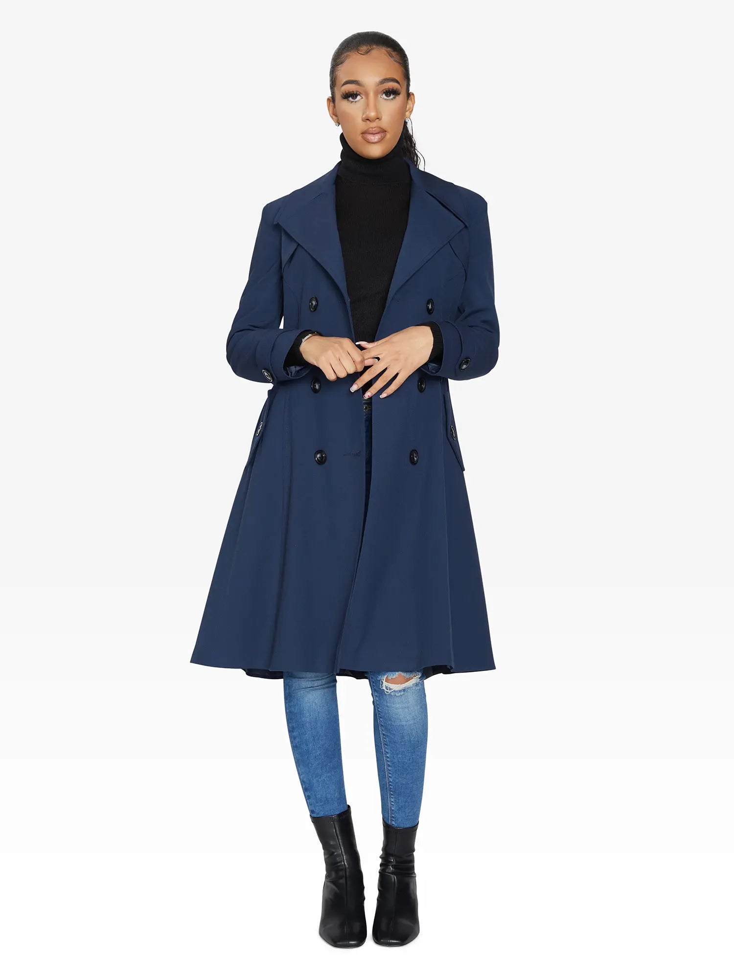 Spring/Summer Double Breasted Trench Mac Coat (1201-SP) - GLR SHOPPING