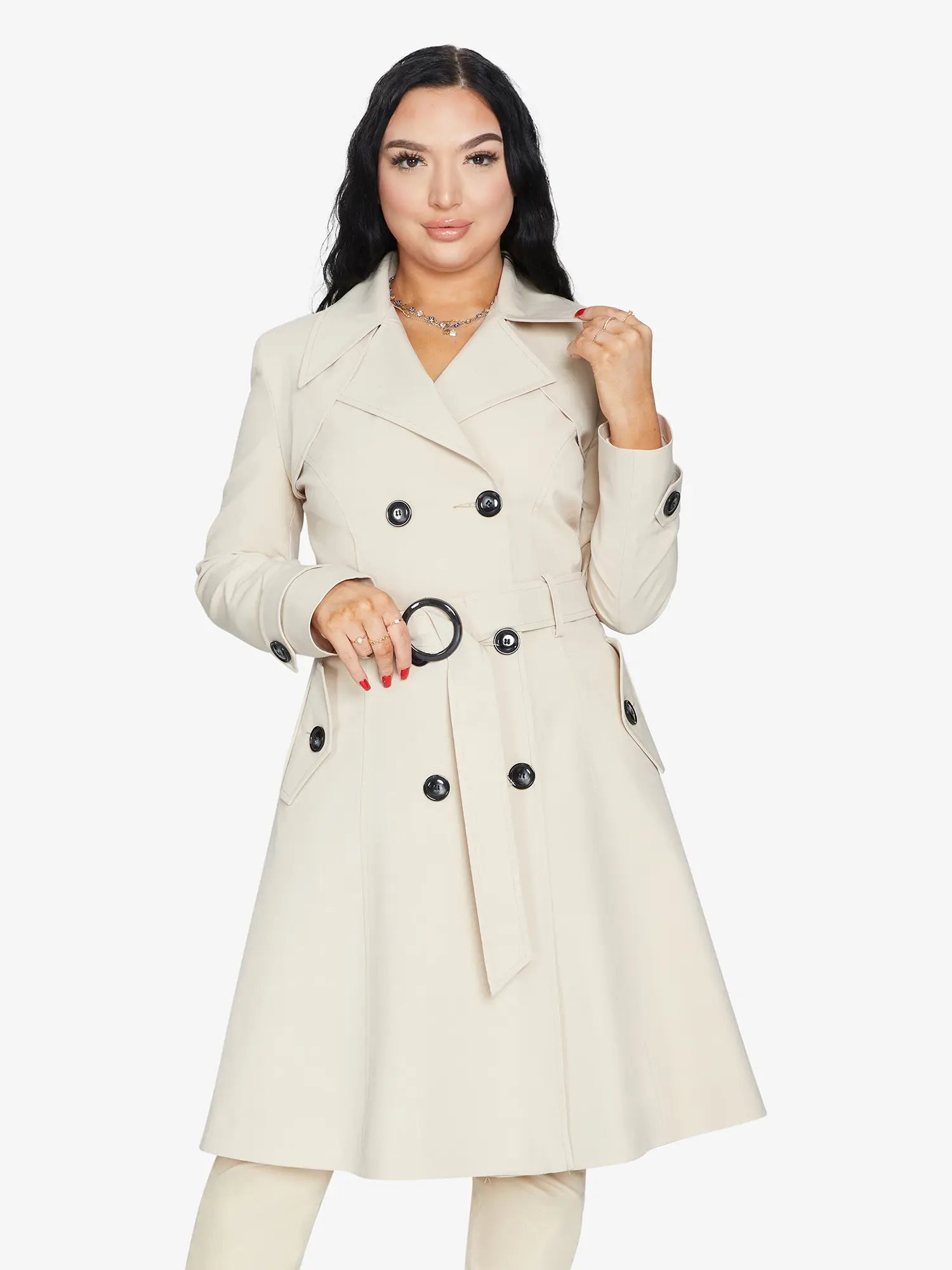 Spring/Summer Double Breasted Trench Mac Coat (1201-SP) - GLR SHOPPING
