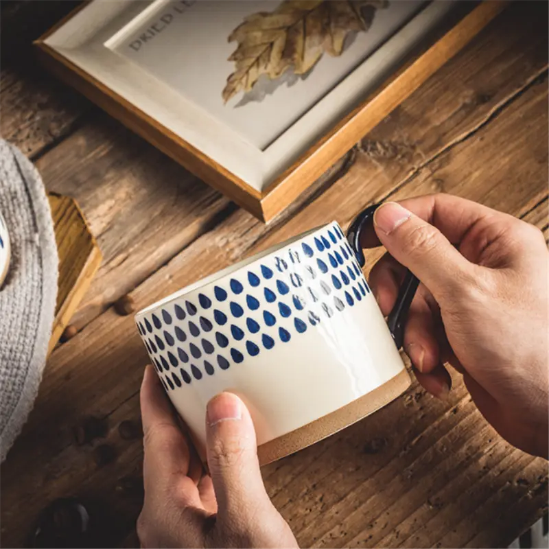 Japanese Style Hand Painted Ceramic Mugs - GLR SHOPPING