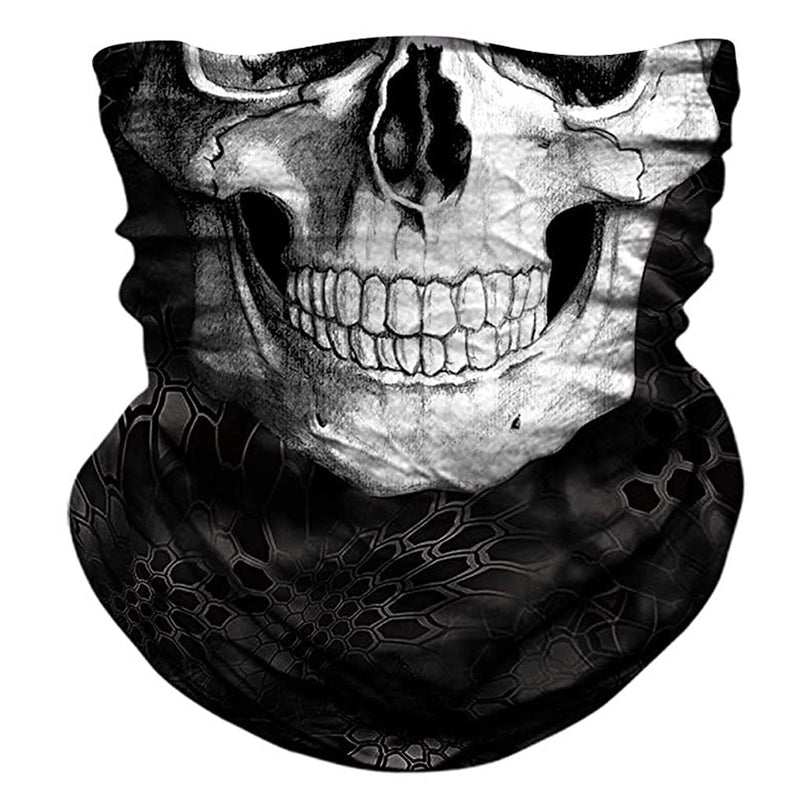 3d Seamless Neck Bandana Horror Demon Vampire Skull Facemask Mask Headband Headwear Headscarf Bicycle Zombie Scarf  Bandanas