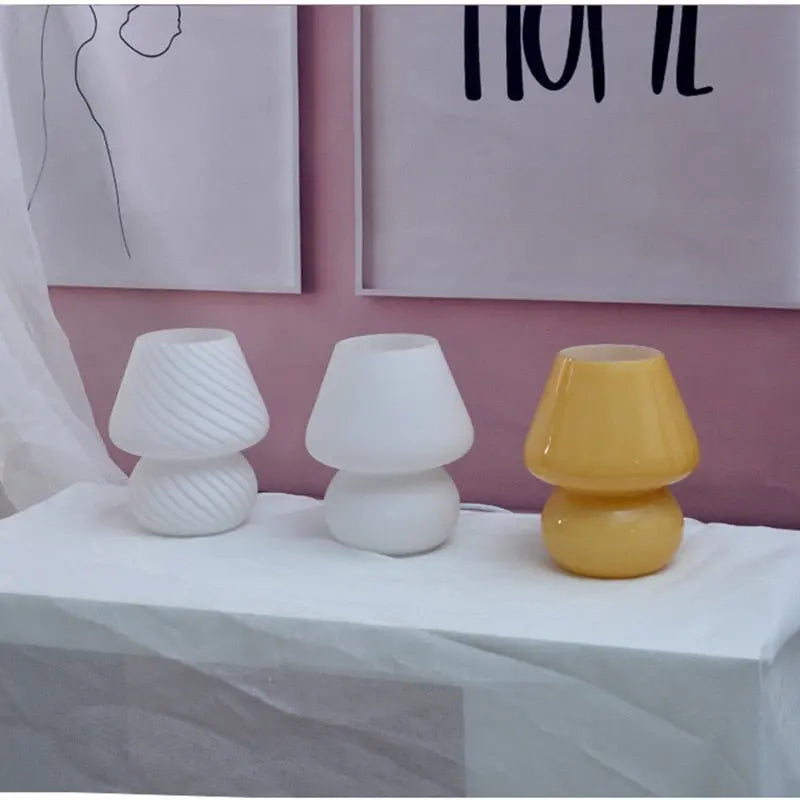 Glass Translucent Bedside Lamp - GLR SHOPPING