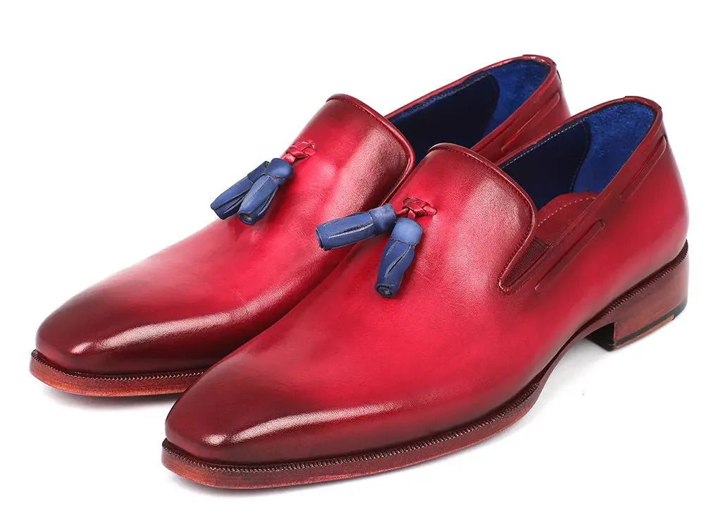 Paul Parkman Men's Tassel Loafer Burgundy (ID#5141BUR) - GLR SHOPPING
