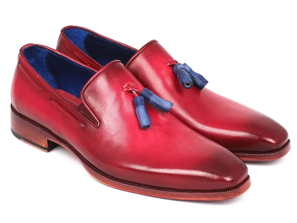 Paul Parkman Men's Tassel Loafer Burgundy (ID#5141BUR) - GLR SHOPPING