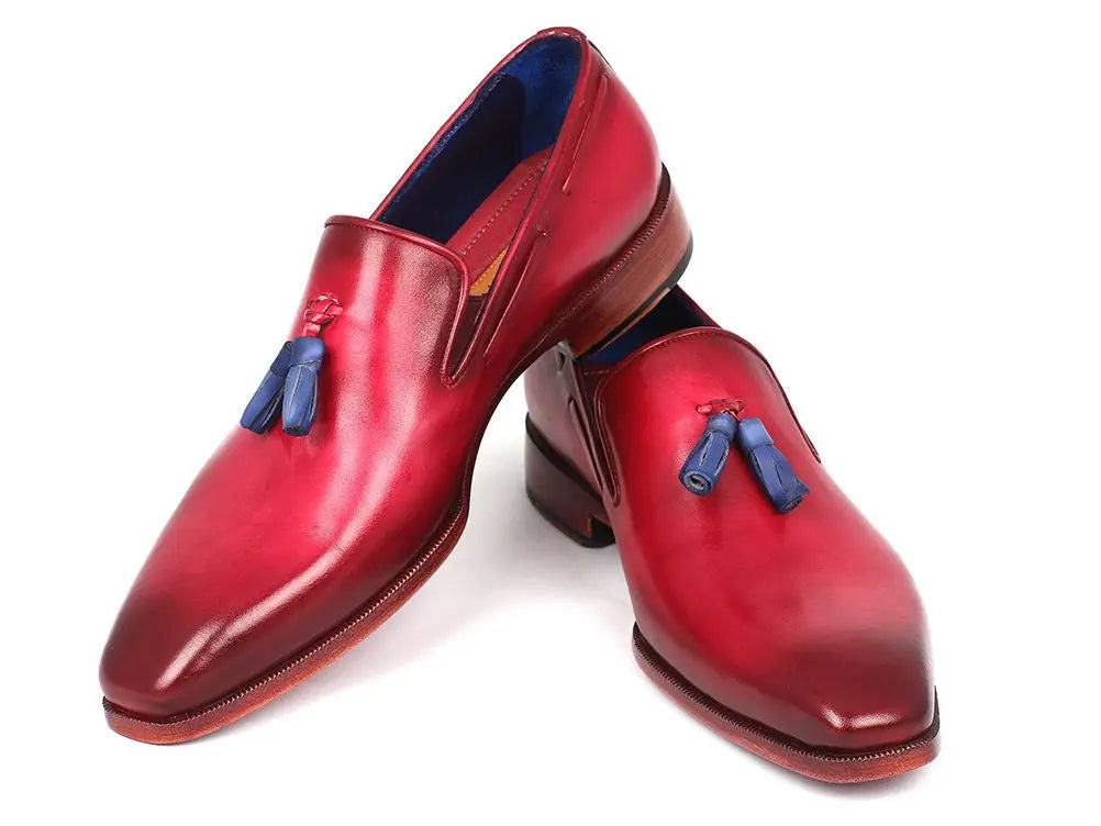 Paul Parkman Men's Tassel Loafer Burgundy (ID#5141BUR) - GLR SHOPPING