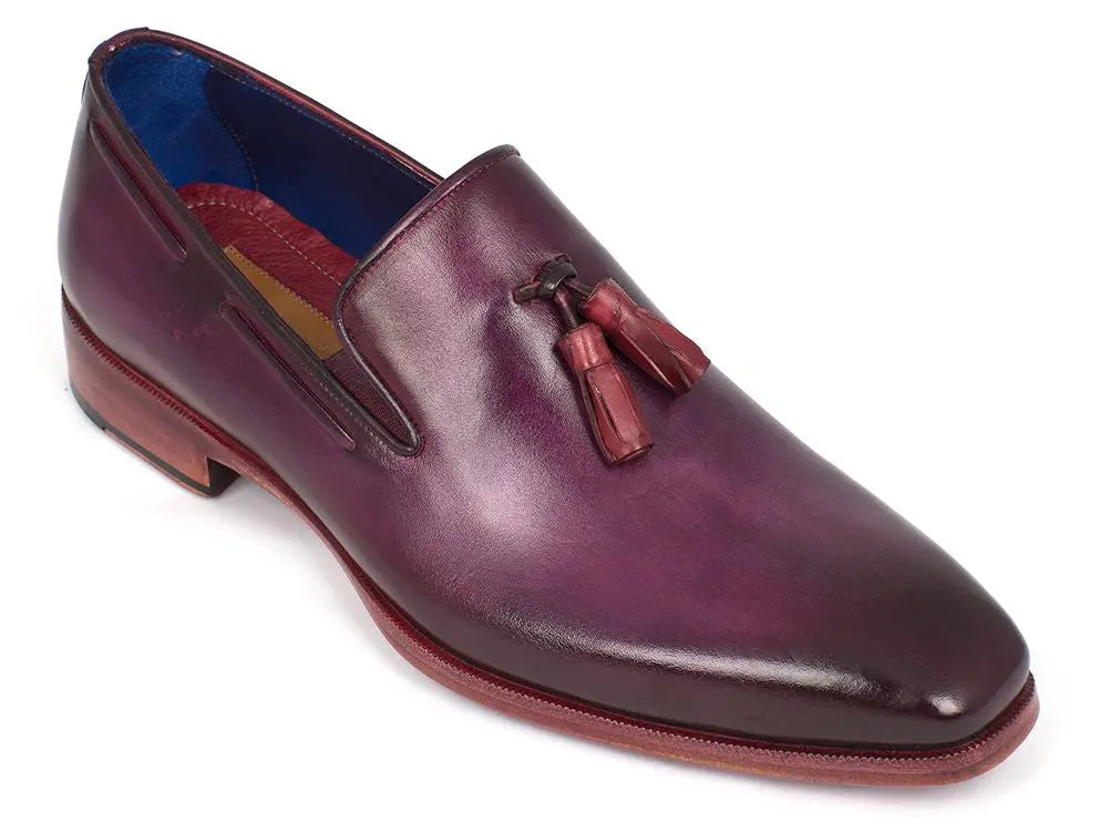 Paul Parkman Men's Tassel Loafer Purple (ID#5141PRP) - GLR SHOPPING