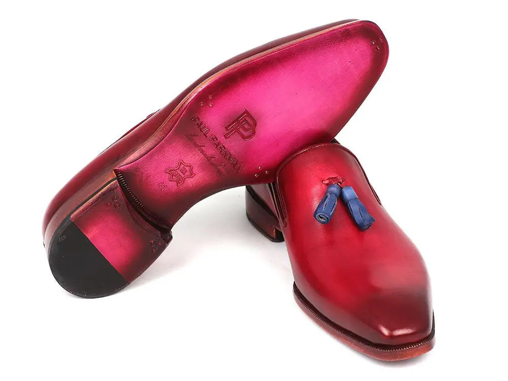 Paul Parkman Men's Tassel Loafer Burgundy (ID#5141BUR) - GLR SHOPPING