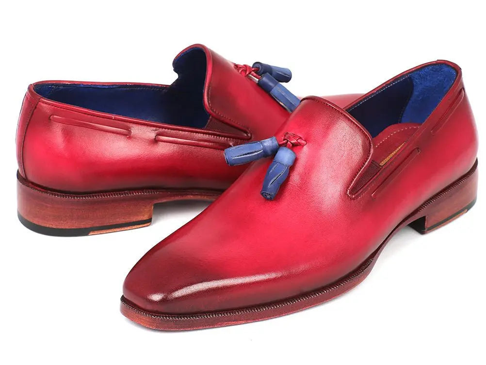 Paul Parkman Men's Tassel Loafer Burgundy (ID#5141BUR) - GLR SHOPPING