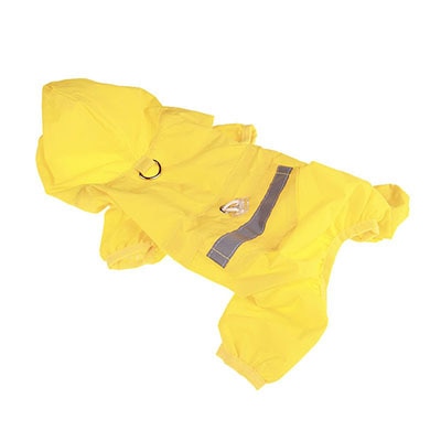 Dog Raincoat Puppy Rain Coat with Hood Reflective Waterproof Dog Clothes Soft Breathable Pet Cat Small Dog Rainwear XS - 2XL