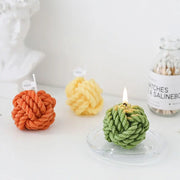 Creative Handmade Wool Ball Candle - GLR SHOPPING