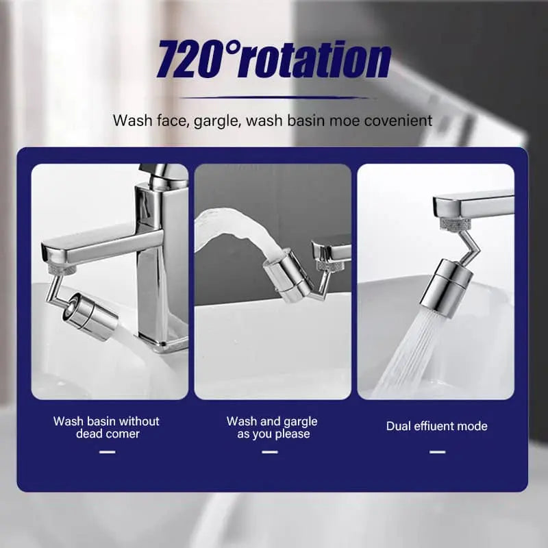 Tap Aerator 720°rotation Universal Splash Filter Faucet Home Essentials-7