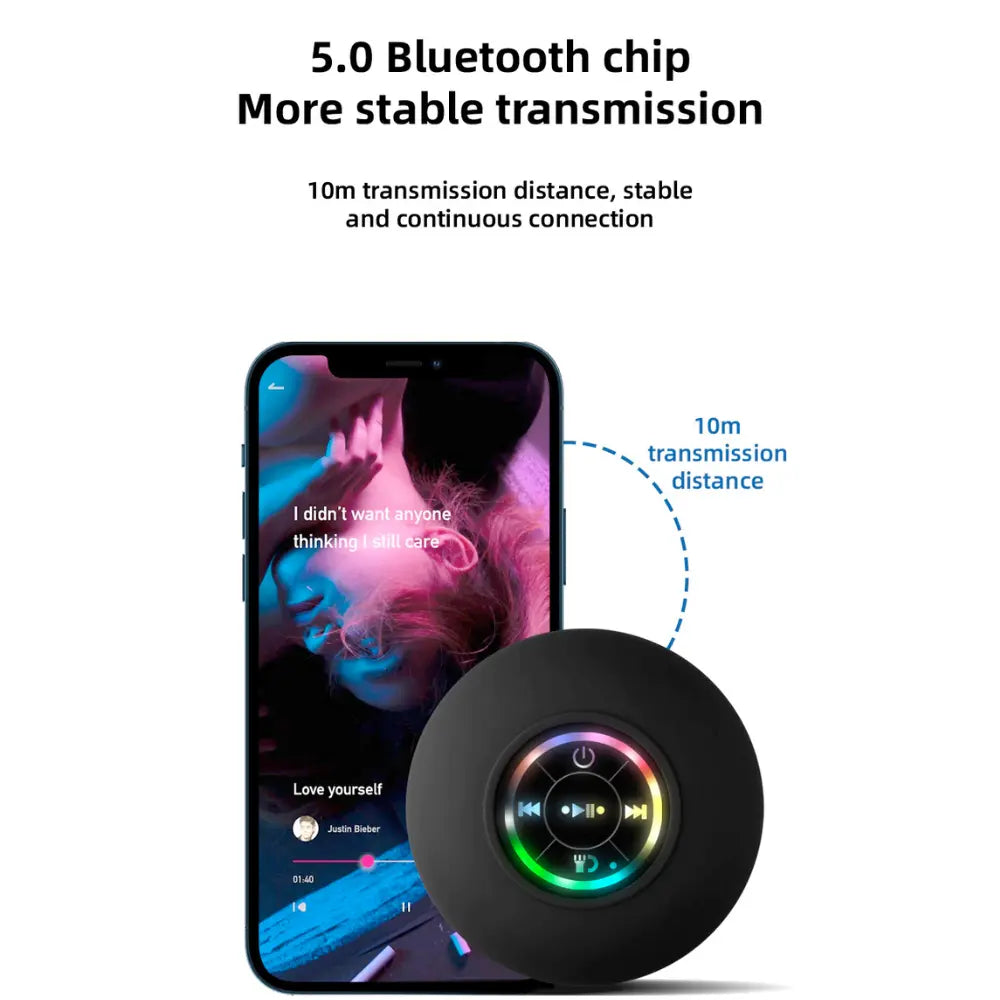 Mini Waterproof RGB Bluetooth Speaker - GLR SHOPPING