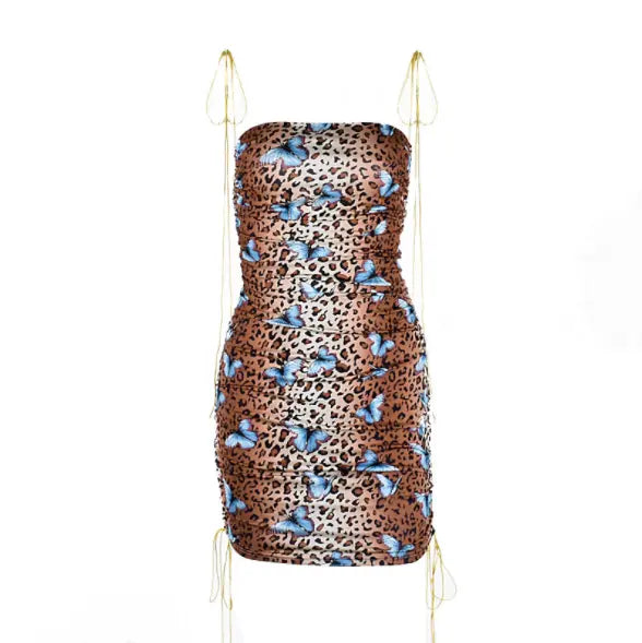 Veronica Leopard Mini Dress - GLR SHOPPING