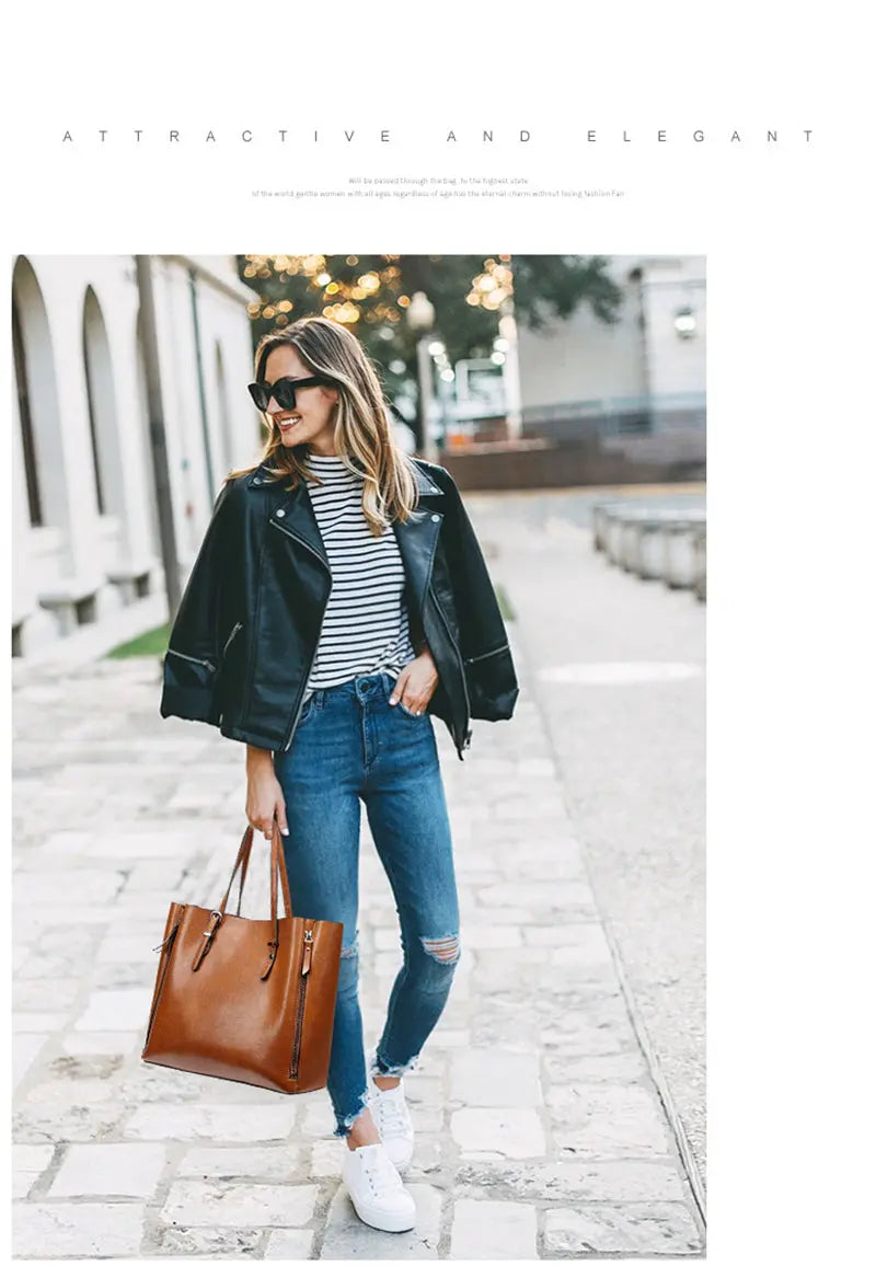 DIDA BEAR New Fashion Luxury Handbag Women Large Tote Bag - GLR SHOPPING