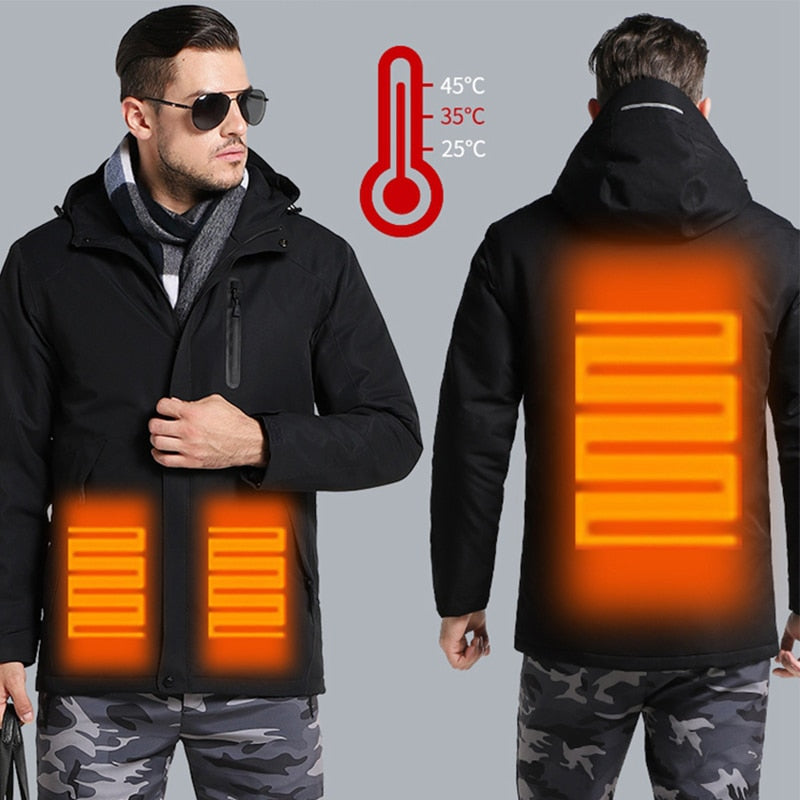 Winter Thick USB Heating Cotton Jackets