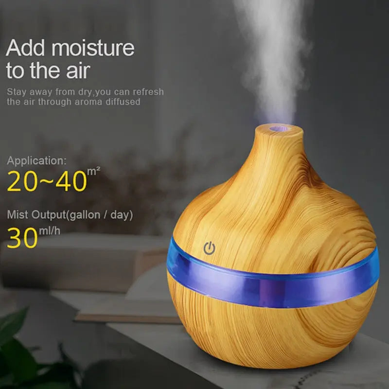 Wood Ultrasonic Air Humidifier - GLR SHOPPING