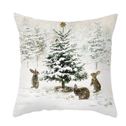 Christmas Elk Tree Cushion Cover - GLR SHOPPING