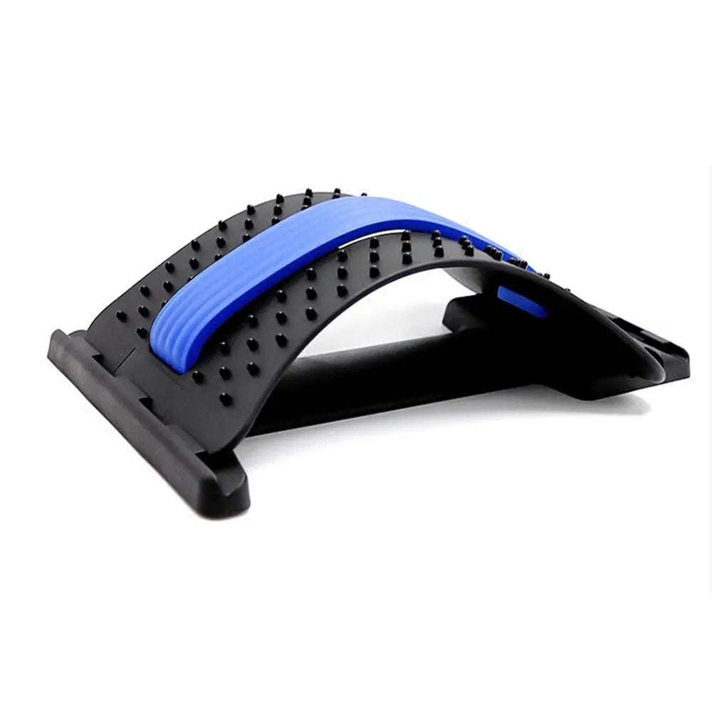 1pc Back Stretch Equipment Massager Massageador Magic Stretcher Fitness Lumbar Support Relaxation Spine Pain Relief random color - GLR SHOPPING
