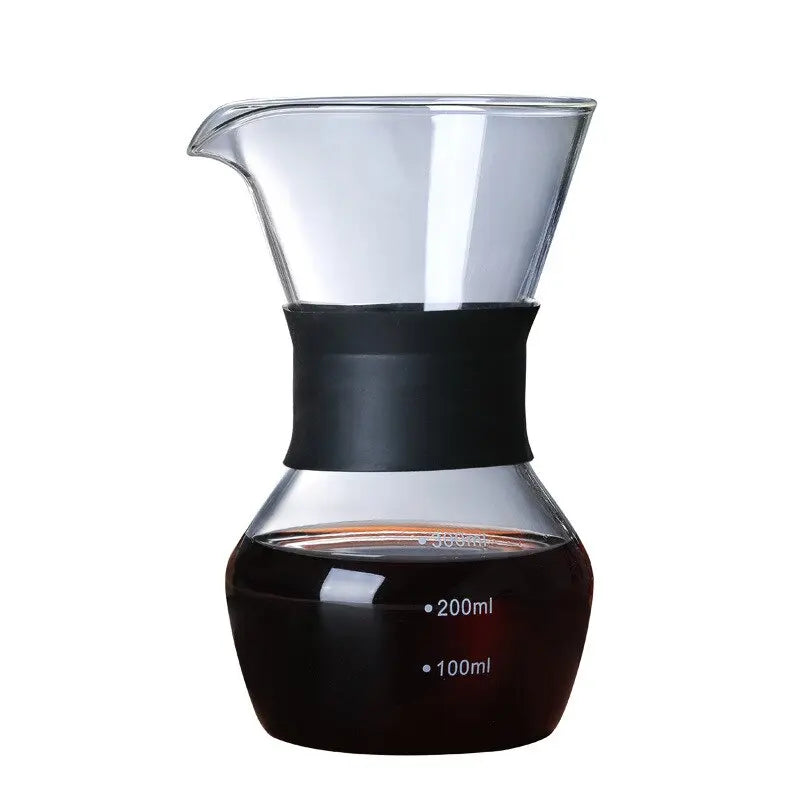 Glass Coffee Kettle with Stainless Steel Filter - GLR SHOPPING