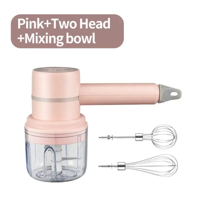 2022 New Wireless Portable Electric Food Mixer Hand Blender 3 Speeds High Power Dough Blender Egg Beater Hand Mixer - GLR SHOPPING