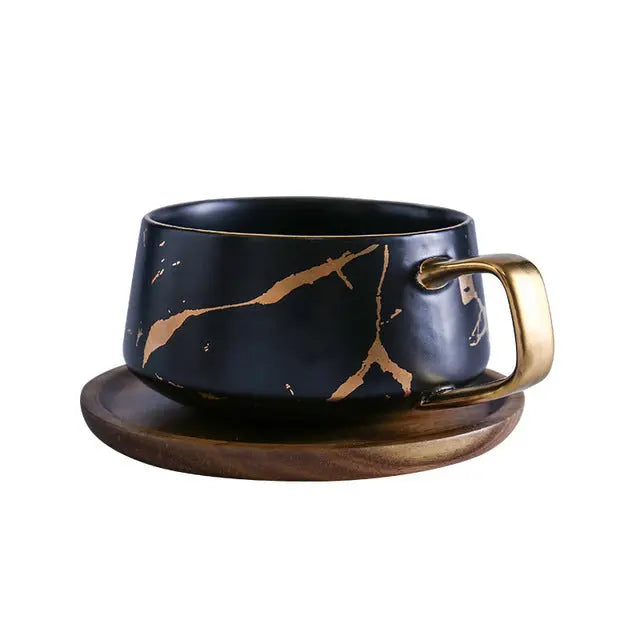 Coffee Mugs Marble Gold Inlay - GLR SHOPPING