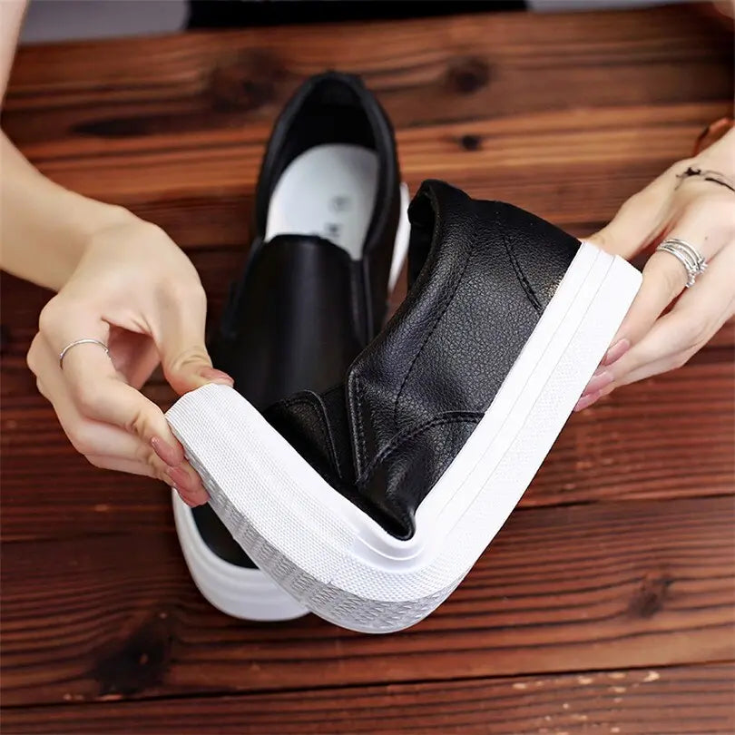 Classic Men Slip On Casual Leather Shoes - GLR SHOPPING