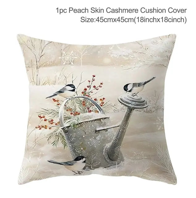 Christmas Elk Tree Cushion Cover - GLR SHOPPING