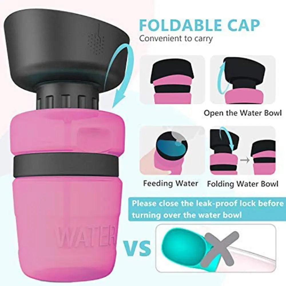 Portable BPA Free Foldable Dog Water Bottle - GLR SHOPPING