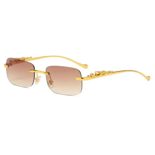 Vintage Rimless Square Sunglasses - GLR SHOPPING